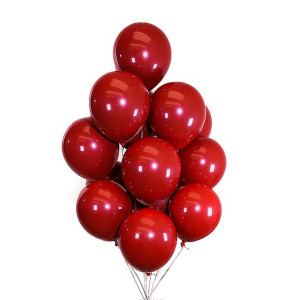 Balony PODWÓJNE czerwone DUŻE 50szt. POMEGRANATE