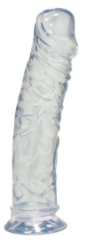 Dildo z przyssawką 19,5 cm Crystal Clear