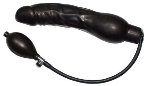 Dildo lateksowe pompowane Black Latex Balloon 24 cm
