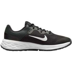Buty dla dzieci nike revolution 6 nn (gs) czarno-białe dd1096 003