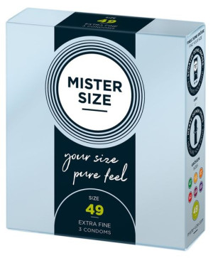 Prezerwatywy 49mm 3 szt. Mister Size