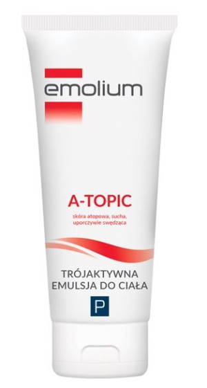 Emolium A-Topic, trójaktywna emulsja do ciała, 200ml - Długi termin ważnośc