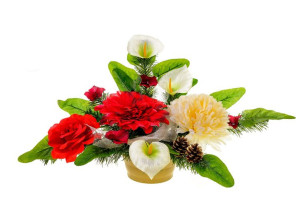 Stroik Na Grób Pomnik Cmentarz Wiązanka Kwiaty