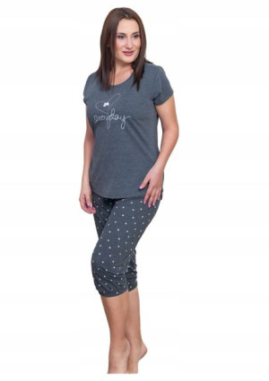 Piżama Damska Vienetta bawełniana +Size 1XL 46 48