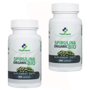 Spirulina Organic Bio oczyszczanie detox 600 tabletek
