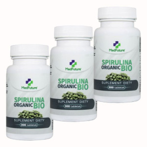 Spirulina Organic Bio oczyszczanie detox 900 tabletek