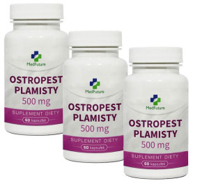 Ostropest plamisty wątroba detox oczyszczenie 3 opakowania