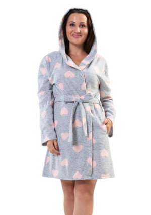 Szlafrok damski polarowy Vienetta 1XL gruby +Size