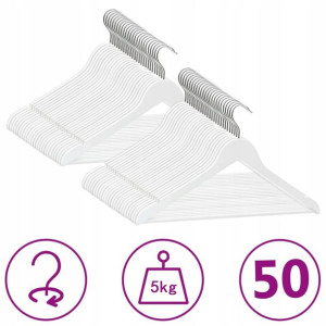 Wieszak Na Ubrania Wieszaki Ubraniowe 50 Szt.