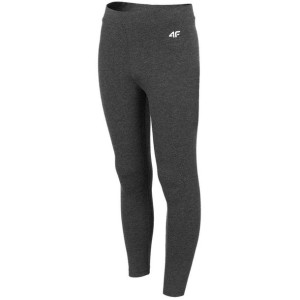 Legginsy dla dziewczynki 4f średni szary melanż hjz22 jleg001 24m