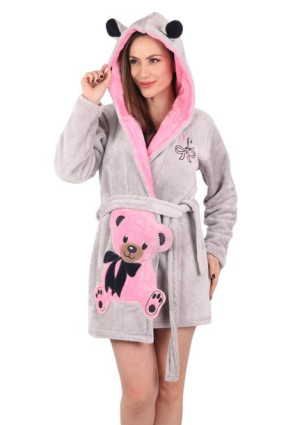 Szlafrok damski Softowy na Suwak WildLove M 38 40