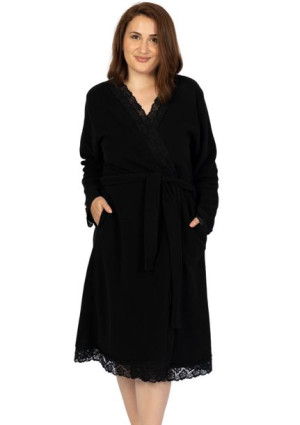 Szlafrok damski polarowy Vienetta 1XL gruby +Size