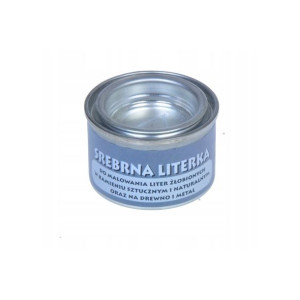 SREBRNA LITERKA lakier renowacyjny do napisów żłobionych w kamieniu 30ml