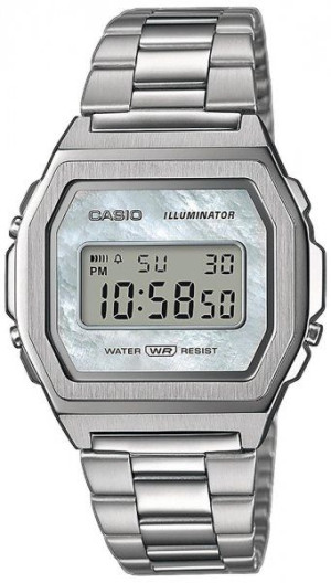 CASIO VINTAGE Zegarek damski A1000D-7EF Srebrny