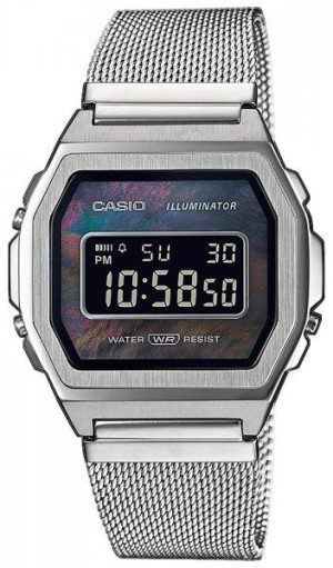 CASIO VINTAGE Zegarek damski A1000M-1BEF Mesh