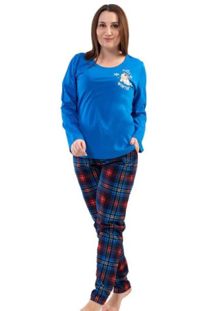 Piżama Damska Vienetta bawełniana +Size 3XL długa