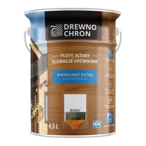 DREWNOCHRON Impregnat EXTRA 4,5l BIAŁY