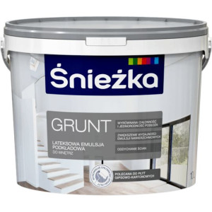 GRUNT Śnieżka 10l Lateksowa Emulsja Podkładowa