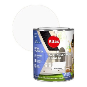 Altax Szybkoschnąca Emalia Biała Półmat 0,25l