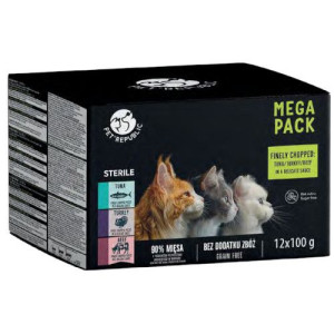 Pet Republic dla kotów sterylizowanych mix smaków 12x100g