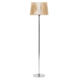 Lampa podłogowa jasne drewno FORGE