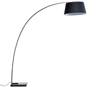 Lampa podłogowa metalowa czarna BENUE