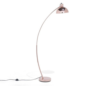 Lampa podłogowa metalowa miedziana DINTEL
