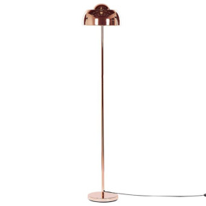 Lampa podłogowa metalowa miedziana SENETTE
