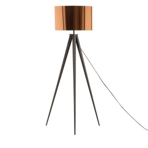 Lampa podłogowa metalowa miedziana STILETTO