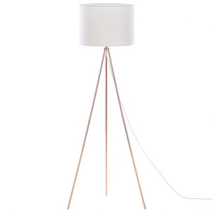 Lampa podłogowa metalowa miedziana VISTULA
