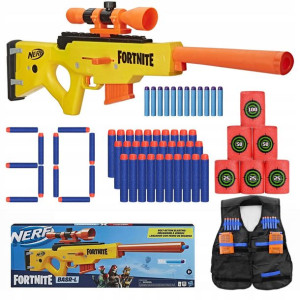 Wyrzutnia Nerf Fornite Basr-l Snajper Duży Zestaw