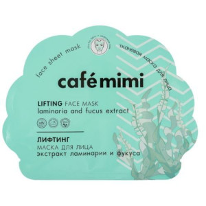 Cafe Mimi Liftingująca Maseczka do Twarzy w Płachcie Algi Japońskie 22g