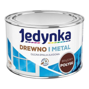 JEDYNKA do Drewna i Metalu 0,36L BRĄZOWY POŁYSK