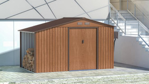 Domek Narzędziowy Drewutnia Madison 11x6 Walnut