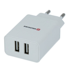 Ład Swissten Smart Ic 2x Usb 2,1a White Eco Pack