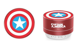 Przenośny Głośnik Bt 3w Kapitan Ameryka 001, Marvel, Red / Czerwony