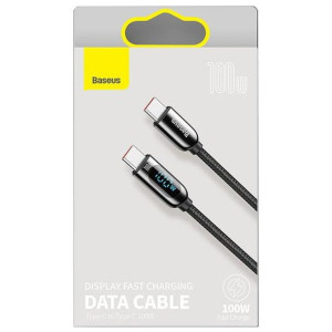 Kabel Baseus Display Usb-c/usb-c 100w Pd 1m Black/czarny