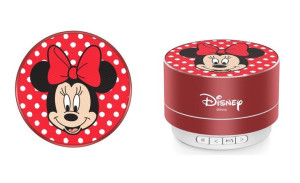 Przenośny Głośnik Bt 3w Minnie 001 Disney, Red / Czerwony
