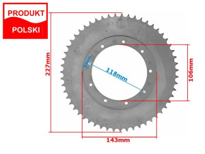 Zębatka Tył Wsk 175 55z W