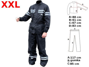 Kurtka + Spodnie Przeciwdeszczowe Xxl