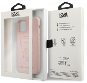 Karl Lagerfeld Iphone 12 Pro Max Iconic Outline Klhcp12lsilttpi Pink/różowy