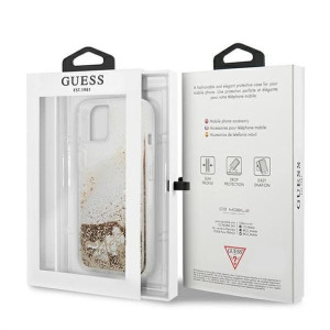 Guess Iphone 13 Mini Glitter Charms Guhcp13sglhflgo Złoty/gold