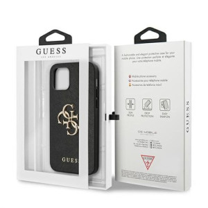Guess Iphone 12 Pro Max Saffiano Guhcp12lsa4ggbk Black/czarny
