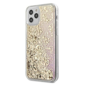 Guess Iphone 12 Pro Liquid Glitter Guhcp12mlg4ggpigo Gold/złoty