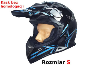 Kask Safebet Hf-116 Black Q158 Blue S (brak Ece)