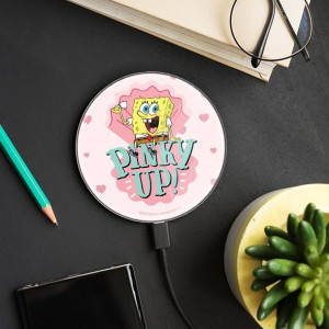 Ładowarka Indukcyjna Spongebob 007 Spongebob, Pink / Różowy