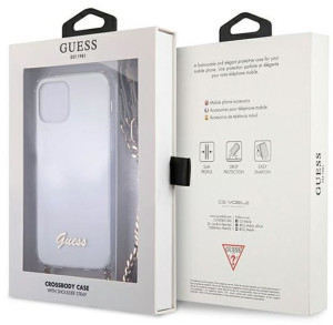 Guess Iphone 12/12 Pro Gold Chain Guhcp12mkc4gsgo Transparent