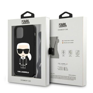 Karl Lagerfeld Iphone 12 Pro Max Cord Ikonik Klhcp12lwoslfkbk Black/czarny