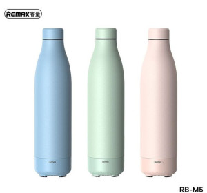 Termos Z Bezprzewodowym Głośnikiem 500ml Rb-m5 Bluetooth 5.0 Różowy/pink
