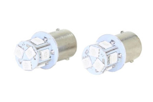 Żarówka 12v Ba15s-37mm Led Czerwona Sc (brak Ece)